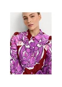 Langarmbluse RICHROYAL, Damen, Gr. 40, soft orchid, Web, Obermaterial: 66% Leinen, 34% Viskose, normal, elastischer Bund, Blusen, aus Leinen-Mix, Allover Blumenprint