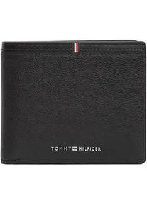Geldb&ouml;rse Tommy Hilfiger "TH CORP CC AND COIN", Herren, schwarz, Leder, Kleinlederwaren, Unisex Geldbeutel, Portemonnaie mit Logoschriftzug