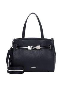 Shopper Tamaris "Shopper TAS Kirima", Damen, Gr. B/H/T: 25cm x 22cm x 11cm 0, blau (blau 500), Polyurethan, Taschen Shopper