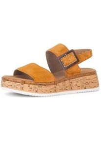 Plateausandaletten Gabor "Plateau Sandale", Damen, Gr. 42, orange, Schuhe