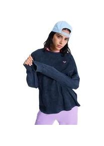 Longpullover Roxy "Eastside Midweight", Damen, Gr. XS, anthrazit, Obermaterial: 60% Walkfrottier, 40% Microfaser;, Pullover Longpullover