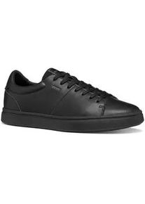 Sneaker Geox "U BALTIMOORE", Herren, Gr. 43, schwarz, Leder, Textil, Schuhe Sneaker, Halbschuh, Freizeitschuh, Schn&uuml;rer mit Geox Spezial Membran