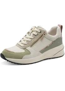 Keilsneaker Tamaris, Damen, Gr. 40, mintgr&uuml;n, kombiniert, Lederimitat, Textil, kontrastfarbene Details, Schuhe, Schn&uuml;rschuh, Halbschuh, Freizeitschuh mit Au&szlig;enrei&szlig;verschluss
