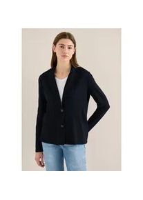 Jackenblazer Cecil, Damen, Gr. XXL (46), universal blau, Jersey, 66% Viskose, 30% Polyester, 4% Elasthan, unifarben, regular fit normal, V-Ausschnitt, B&uuml;ndchen, Blazer, im Basic-Style