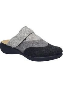 Hausschuh Josef Seibel "Korsika 308, titan-multi", Damen, Gr. 42, grau (titan, multi), Obermaterial: 100% Textilmaterial TEXMAT., Schuhe Hausschuh