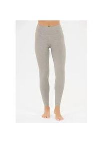 Trainingstights Endurance "Gillia", Damen, Gr. 42, EURO-Gr&ouml;&szlig;en, hellgrau, 65% Polyester, 27% Viskose, 8% Elasthan, meliert, Hosen, Quick Dry
