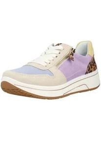 Sneaker Ara "Ara Sneaker Veloursleder", Damen, Gr. 41, mehrfarbig, Veloursleder, Schuhe Sneaker