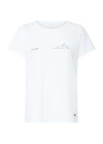 T-Shirt North Bend "T-Shirt NBCarla W", Damen, Gr. 44, wei&szlig;, Obermaterial: 60% Baumwolle CO. 40% Polyester PES., Shirts T-Shirt