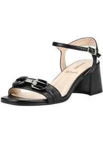 Riemchensandale Nero Giardini "Nero Giardini Sandalen Leder", Damen, Gr. 38, schwarz, Leder, Schuhe Riemchensandale