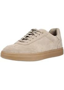 Sneaker Geox "Geox Sneaker Leder", Herren, Gr. 43, sand, Leder, Schuhe Sneaker