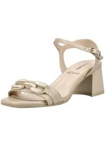 Riemchensandale Nero Giardini "Nero Giardini Sandalen Leder", Damen, Gr. 37, beige, Leder, Schuhe Riemchensandale