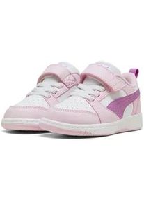 Sneaker Puma "Rebound V6 Low Sneakers Kinder", Kinder, Gr. 26, pearl pink mauve pop wei&szlig;, Obermaterial: Synthetik, Textil; Futter: Textil; Innensohle: Textil, Keine Angabe; Laufsohle: Gummi, Schuhe Sneaker