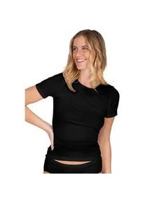 Unterhemd Nina von C. "Halbarm Damen Shirt Motion", Damen, Gr. 42, N-Gr, schwarz, Obermaterial: 95% Modal CMD. 5% Elasthan EL., Unterhemden Unterhemd