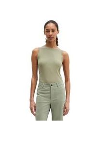 Marc O'Polo T-Shirt MARC O'POLO "aus Rippjersey", Damen, Gr. XXL, fresh sage, Obermaterial: 64% Lyocell, 31% Baumwolle, 5% Elasthan, unifarben, slim fit, Rundhals, Shirts T-Shirt