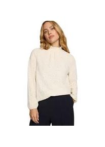 Klassische Bluse Zero "Damen mit Lochmuster", Damen, Gr. 36, eggnog, Obermaterial: 98% Polyester, 2% Elasthan, unifarben, figurbetont normal, Blusen Bluse