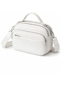 Umh&auml;ngetasche TONI & FRIENDS "Knaller", Damen, Gr. B/H/T: 28cm x 20cm x 10cm onesize, wei&szlig;, Polyurethan (PU), Taschen Umh&auml;ngetasche, aus softem Material, mit 5 F&auml;chern