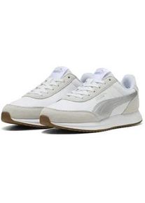 Sneaker Puma "R78 Lightwind Sneakers Erwachsene", Herren, Gr. 37,5, wei&szlig; silber gum metallic beige, Obermaterial: Textil, Rekonstituiertes Leder, Synthetik, Leder; Futter: Textil; Innensohle: Keine Angabe; Laufsohle: Gummi, Synthetik, Schuhe Sneaker