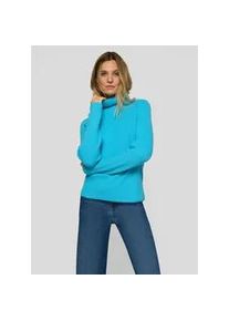 Strickpullover Rabe "Pullover", Damen, Gr. 46, t&uuml;rkis, 75%Baumwolle, 25%Polyester, unifarben, gerade, gerader Abschluss, Pullover Strickpullover