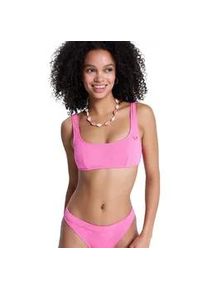 Bandeau-Bikini-Top Roxy "Roxy Paradise", Damen, Gr. S, Cup B, sangria sunset, Obermaterial: 86% Microfaser, 14% Elasthan;, Bikini-Oberteile