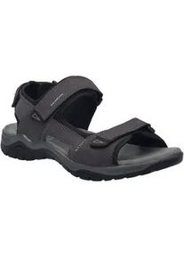 Trekkingsandale Josef Seibel "Arlo 02", Herren, Gr. 41, granit, Leder, Basic, Schuhe, Klettsandale, Komfortschuh mit gepolstertem Fu&szlig;bett, G-Weite