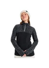 Pullunder Roxy "Sayna Half Zip", Damen, Gr. XS, schwarz Roxygram tonal, Obermaterial: 100% Microfaser;, Pullover Pullunder