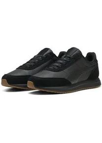 Sneaker Puma "R78 Lightwind Sneakers Erwachsene", Herren, Gr. 47, schwarz gum beige, Obermaterial: Textil, Rekonstituiertes Leder, Synthetik, Leder; Futter: Textil; Innensohle: Keine Angabe; Laufsohle: Gummi, Synthetik, Schuhe Sneaker