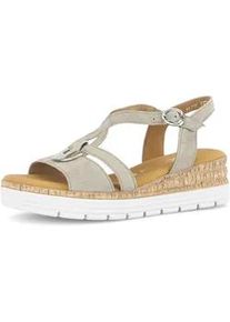 Plateausandaletten Gabor "Plateau Sandale", Damen, Gr. 42, gr&uuml;n, Schuhe