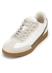 Marc O'Polo Sneaker MARC O'POLO "aus edlem Rindleder", Herren, Gr. 42, sanftes wei&szlig;, gray, dried herb, Obermaterial: 100% Leder, unifarben, Schuhe Sneaker