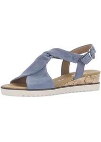 Keilsandalette Gabor "Keilsandalette", Damen, Gr. 35,5, blau, Schuhe