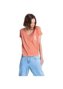 T-Shirt Roxy "Laguna Green", Damen, Gr. XXS, apricot brandy, Obermaterial: 65% Microfaser, 35% Viskose;, Shirts T-Shirt