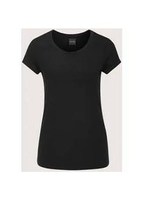 Madeleine Mode Kurzarmshirt MADELEINE "Jerseyshirt Kurzarm Jersey Basicoberteil", Damen, Gr. 48, schwarz, Obermaterial: 95% Viskose CV. 5% Elasthan EL., Modern, normal, Shirts, angenehme Stretchqualit&auml;t
