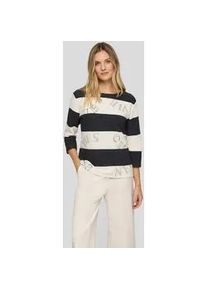 Print-Shirt Rabe "T-Shirt", Damen, Gr. 52, beige, 76%Baumwolle, 16%Polyester, 8%Elasthan, geringelt, gerade, Shirts