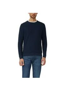 Strickpullover s.Oliver, Herren, Gr. M, navy, Strick, Obermaterial: 100% Baumwolle, unifarben, regular fit normal, Rundhals, Rippstrickb&uuml;ndchen, Pullover Strickpullover, mit Rundhals, Regular Fit