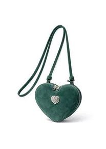 Allg&auml;u Rebell Umh&auml;ngetasche ALLG&Auml;U REBELL "Oktoberfest", Damen, Gr. B/H/T: 22cm x 19cm x 4cm onesize, gr&uuml;n, Leder, Taschen Umh&auml;ngetasche, aus Wildleder, verstellbarer Riemen