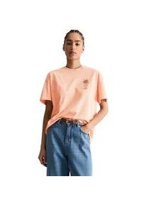 Marc O'Polo T-Shirt MARC O'POLO DENIM "aus Basic Single Jersey", Damen, Gr. XXS, peony pink, Obermaterial: 100% Baumwolle, unifarben, Basic, regular fit, Rundhals, normaler Saum, Shirts T-Shirt