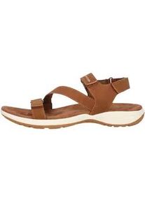 Badeschuh WHISTLER "Malena", Damen, Gr. 39, cognac, Polyurethane, Schuhe Badeschuh, mit einstellbaren Riemen und gepolstertem Absatz