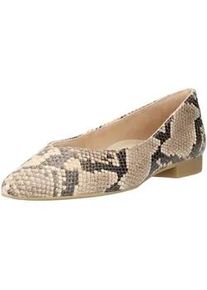 Ballerina Paul Green "Paul Green Ballerinas Leder", Damen, Gr. 39, beige, Leder, Schuhe Ballerina