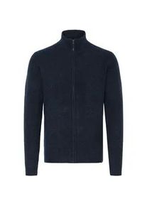 Strickjacke INDICODE "Strickjacke IDBercell", Herren, Gr. XXL, blau (navy), Obermaterial: 58% Polyacryl PAN. 32% Polyester PES. 7% Wolle mw. 3% Elasthan EL., Strickjacken Strickjacke