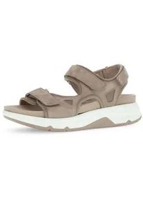 Trekkingsandale Gabor "Trekkingsandale", Damen, Gr. 35,5, beige, Schuhe
