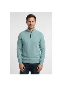 Troyer Lerros, Herren, Gr. M, arctic blau, Strick, Obermaterial: 100% Baumwolle, unifarben, normal h&uuml;ftbedeckend, Rundhals, B&uuml;ndchen, Pullover Troyer, mit Logo-Stickerei