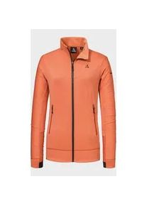 Sch&ouml;ffel Fleecejacke SCH&Ouml;FFEL "Fleece Jkt Style Blaueis WMS", Damen, Gr. 38, 5115, orange, Oberstoff: 94% Polyester, 6% Elasthan, regular fit, hoch geschlossener Ausschnitt, Jacken Fleecejacke