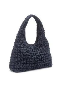 Shopper LSCN BY LASCANA "Schultertasche", Damen, Gr. B/H/T: 42cm x 33cm x 14cm, dunkelblau, Stoff, Textil, unifarben, Taschen Shopper, Handtasche, Einkaufstasche, Damentasche VEGAN