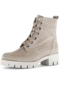 Schn&uuml;rstiefelette Gabor "Schn&uuml;rstiefelette", Damen, Gr. 37,5, beige, Schuhe Schn&uuml;rstiefelette