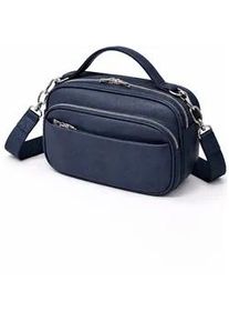 Umh&auml;ngetasche TONI & FRIENDS "Knaller", Damen, Gr. B/H/T: 28cm x 20cm x 10cm onesize, blau, Polyurethan (PU), Taschen Umh&auml;ngetasche, aus softem Material, mit 5 F&auml;chern