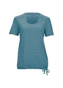 T-Shirt Killtec "KOS 46 WMN TSHRT", Damen, Gr. 48, blau, Obermaterial: 93% Polyester, 7% Elasthan, Rundhals, Shirts T-Shirt, Schnelltrocknend, feuchtigkeitstransportierend, verstellbarer Saum