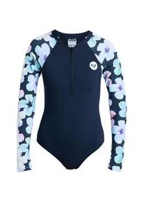 Badeanzug Roxy "Roxy Active", Damen, Gr. S, anthrazit im fleur real, Obermaterial: 75% Nylon, 25% Elasthan;, Badeanz&uuml;ge Badeanzug