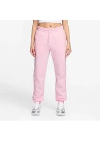 Sporthose Nike SPORTSWEAR "W NSW PHNX FLC MR PANT STD", Damen, Gr. XL, N-Gr, pink foam, Obermaterial: 80% Baumwolle, 20% Polyester, Hosen Sporthose