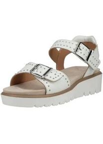 Riemchensandale Ara "Ara Sandalen Glattleder", Damen, Gr. 38, wei&szlig;, Glattleder, Schuhe Riemchensandale