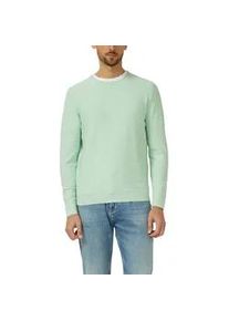 Strickpullover s.Oliver, Herren, Gr. XL, mint, Strick, Obermaterial: 100% Baumwolle, unifarben, regular fit normal, Rundhals, Rippstrickb&uuml;ndchen, Pullover Strickpullover, mit Rundhals, Regular Fit