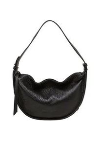 Marc O'Polo Umh&auml;ngetasche MARC O'POLO "im Slouchy-Shape mit festem Boden", Damen, Gr. B/H/T: 31cm x 16cm x 8cm, schwarz, Leder, unifarben, Taschen Umh&auml;ngetasche